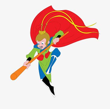 卡通小猴(520x547)png猴子(356x501)png孙悟空糖塑(680x1020)png手绘