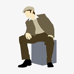 商务办公人物各种姿态人物