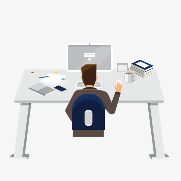 工作的人素材免费下载_觅元素