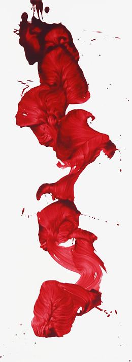 红色油墨装饰