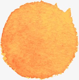 橙色水彩