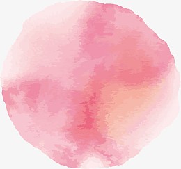 粉红色圆形墨点