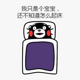 赖床熊本熊表情包