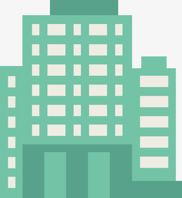 矢量创意设计写字楼图标