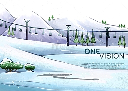 冬天的雪景