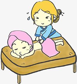 擦洗后背