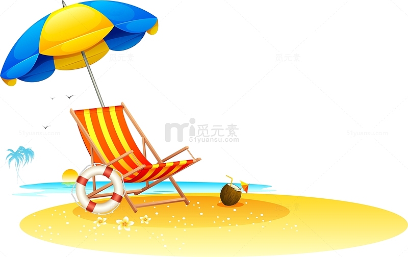 沙滩躺椅