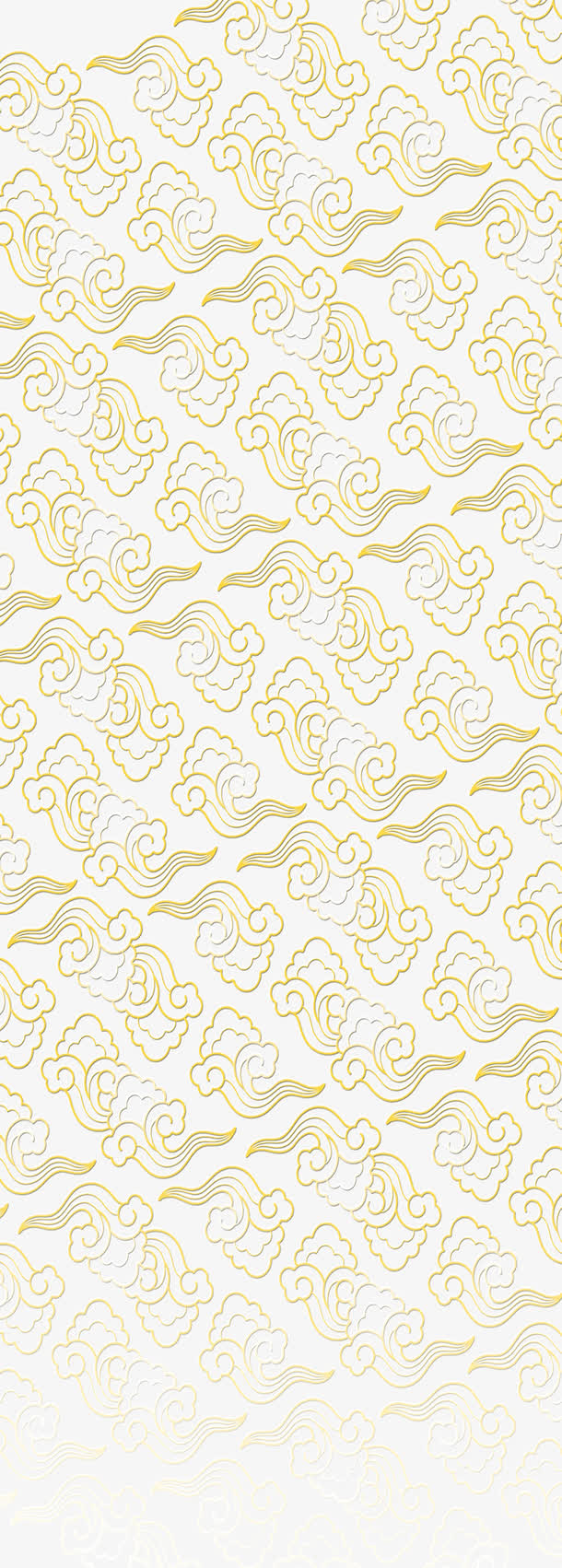 祥云形背景图案