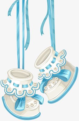 蓝色婴儿鞋
