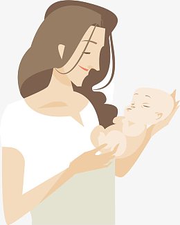 婴儿妈妈矢量