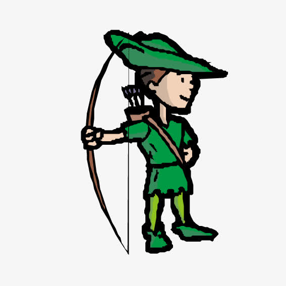 卡通人物设计,广告设计,电影人物形象,弓箭,创意,可爱,插画,彩色卡通