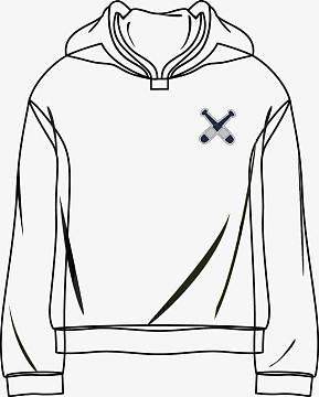 卫衣线条画