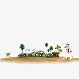 绿色现代海报装饰