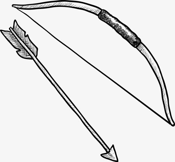 弓箭怎么画简笔画简单图片