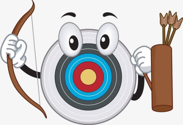 卡通弓箭靶子