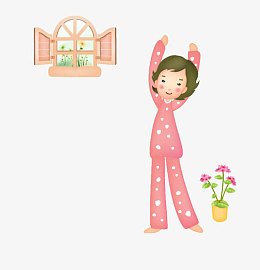 粉色睡衣