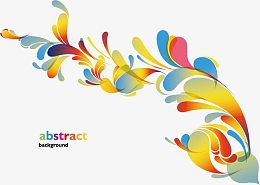 时尚炫彩花朵花纹设计