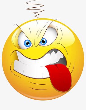 发怒咬舌头抓狂表情