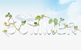 summer艺术字