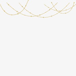 悬挂式黄金珠帘素材