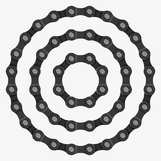 黑色链条圆圈