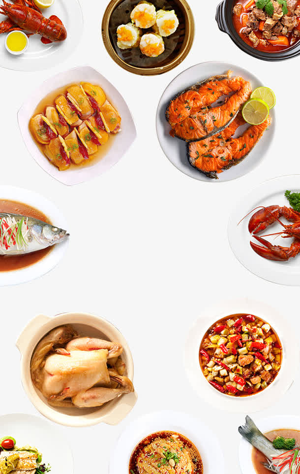 美食聚集素材免费下载_觅元素