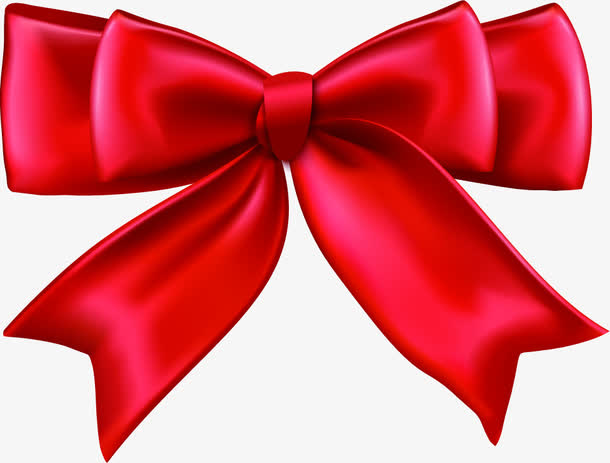七夕小清新红色蝴蝶结素材免费下载_觅元素