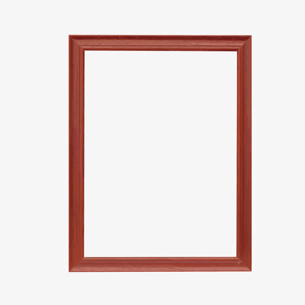 矢量简易木质矩形相框