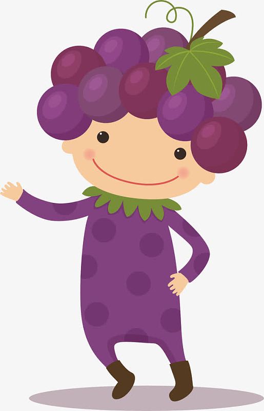 卡通葡萄人物