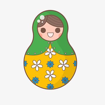 俄罗斯娃娃矢量图