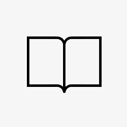 打开的书图标