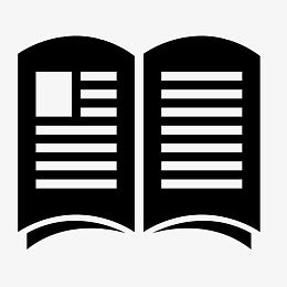 打开的书图标