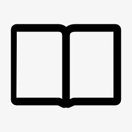 打开的书图标