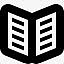 打开的书图标