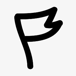 小旗子标志图标