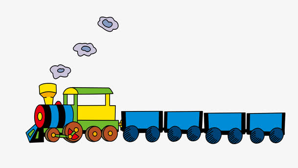 卡通火车免抠素材免费下载_觅元素51yuansu.com