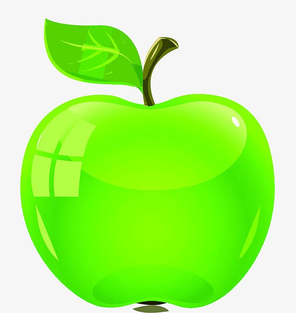绿色苹果图案