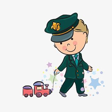 手绘火车售票员免抠素材(500x500)png卡通男人跨栏(800x800)png卡通