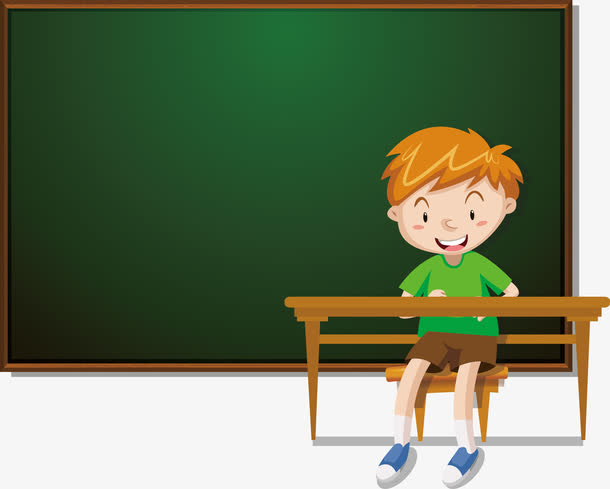 矢量课堂上的男孩素材免费下载_觅元素