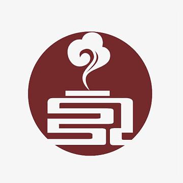 简约传统美食标志