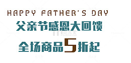 父亲节感恩大回馈艺术字