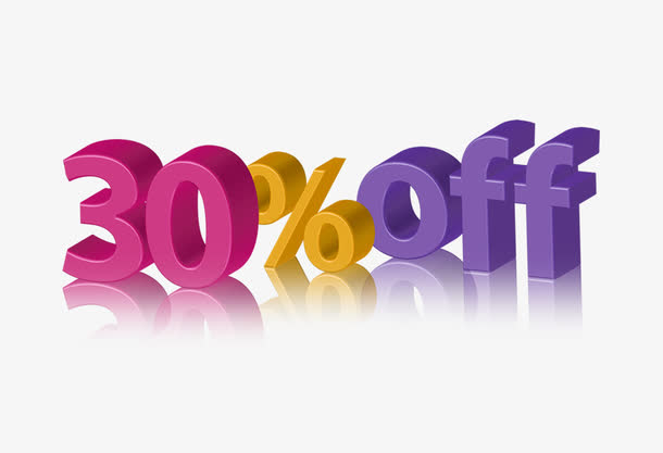 30%off艺术字