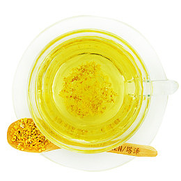泡好的桂花茶茶水