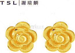 小花朵耳钉谢瑞麟
