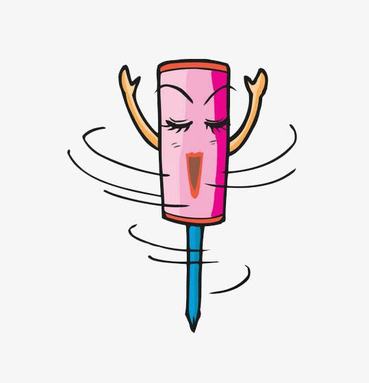 旋转的粉色大头钉