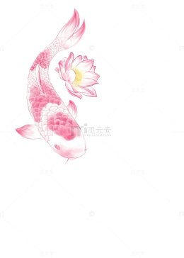 蓝花和鱼