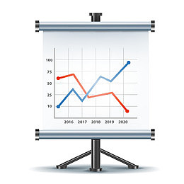 上升和下降的数据