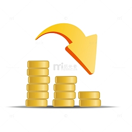 金色金币下降