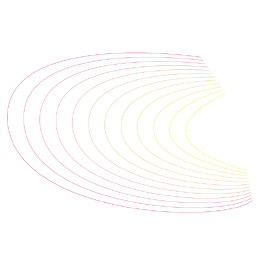 矢量波浪线边框红色放射