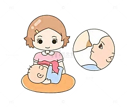 新生儿母乳喂养坐立式PNG